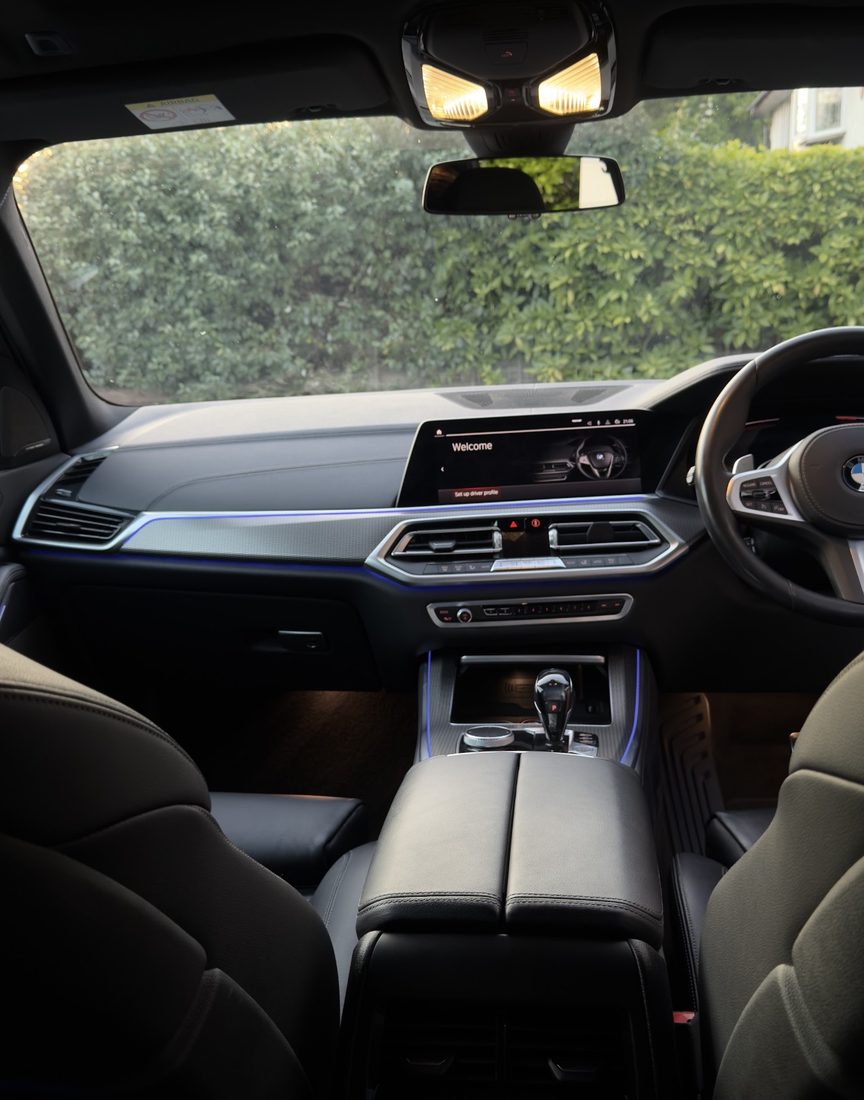 BMW X5 interior detailed