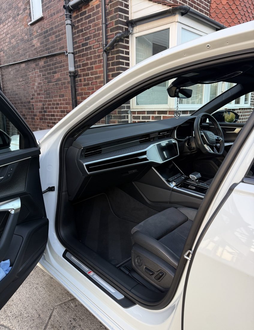 Audi interior after deep clean